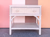 Pair of Coastal Chic Rattan and Wicker Nightstands