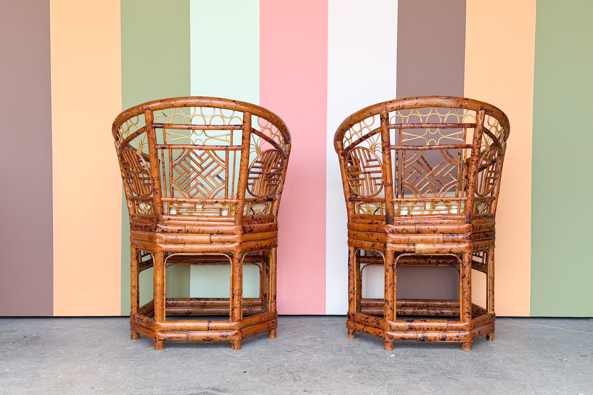 Pair of Brighton Style Bamboo Chairs