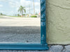 Deep Sea Blue Shell Motif Arch Mirror