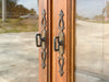 Handsome Wood Pagoda Cabinet