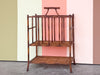 Metal Faux Bamboo Magazine Rack