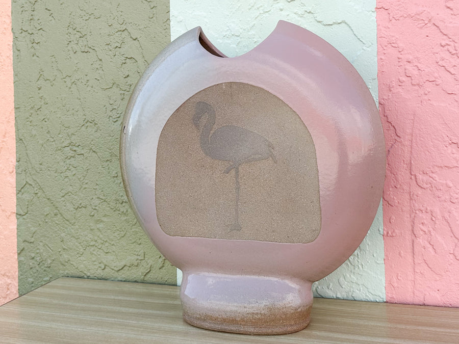 So 80s Fab Flamingo Vase