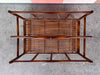 Metal Faux Bamboo Magazine Rack