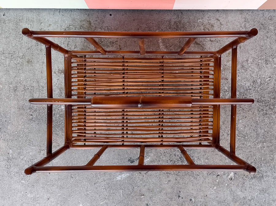 Metal Faux Bamboo Magazine Rack