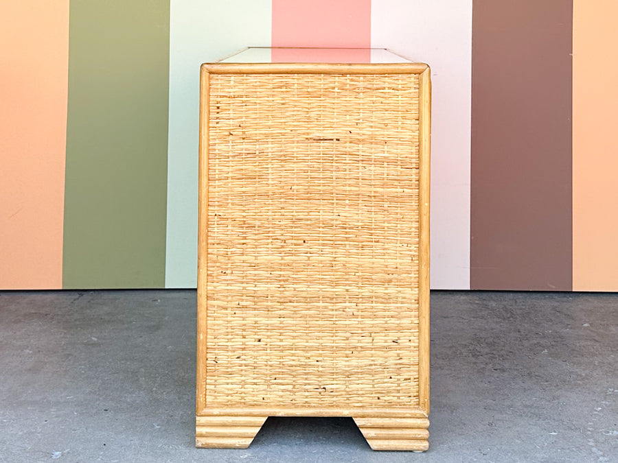 Island Style Rattan Wrapped Dresser