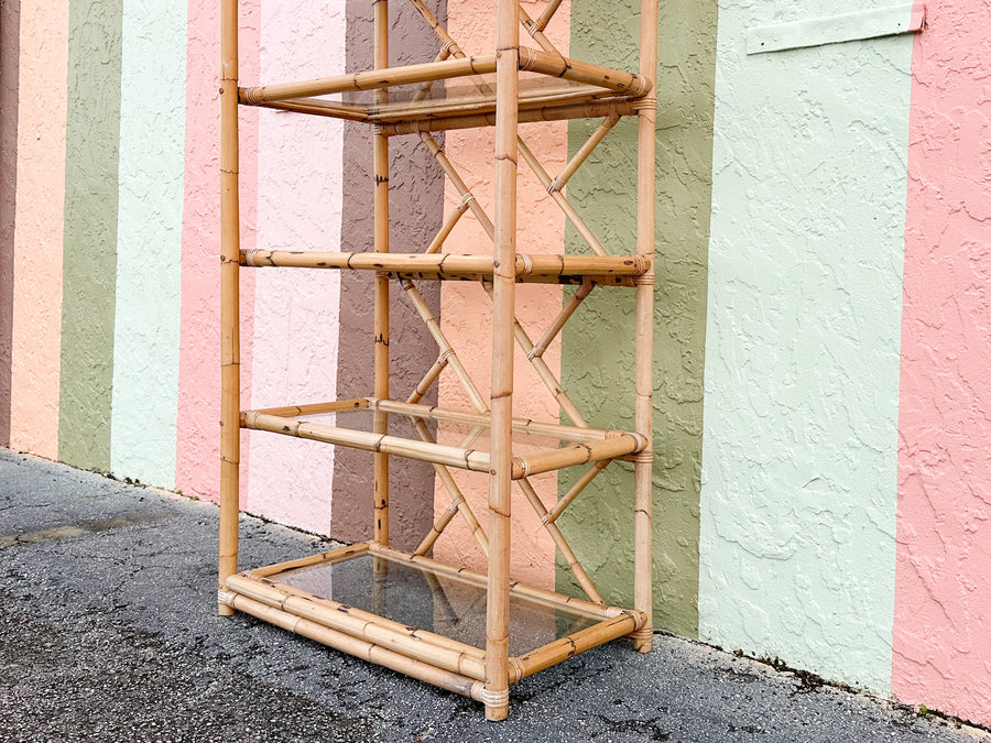 Chippendale Rattan Etagere