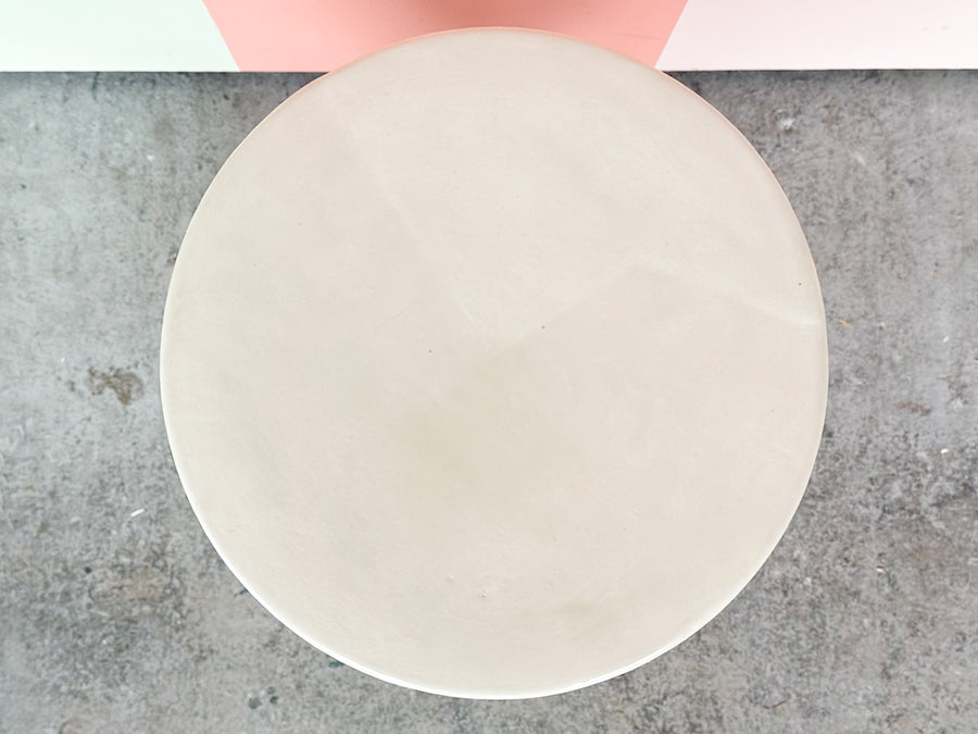 White Tri-Head Elephant Garden Seat