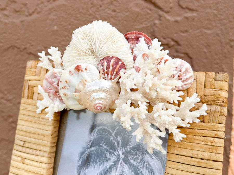 Shell Chic Rattan Frame
