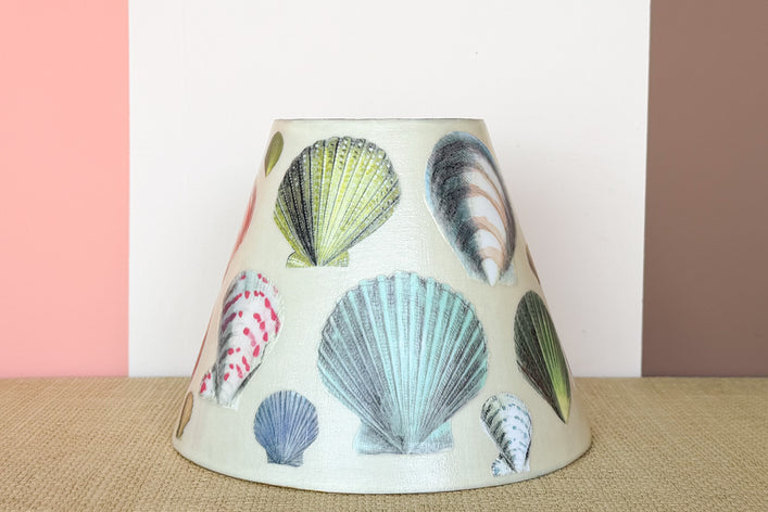 Small Decoupage Shell Lamp Shade