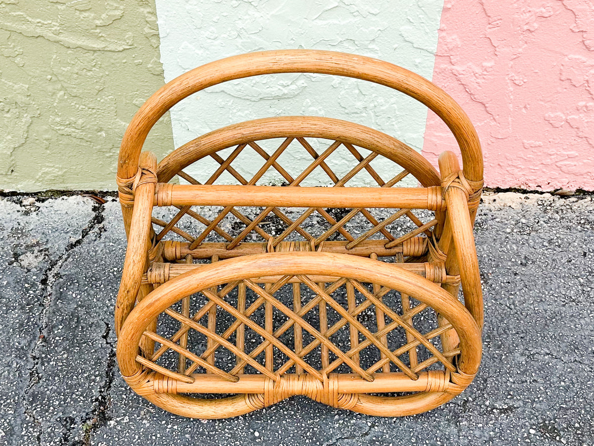 Rattan Magazine Rack
