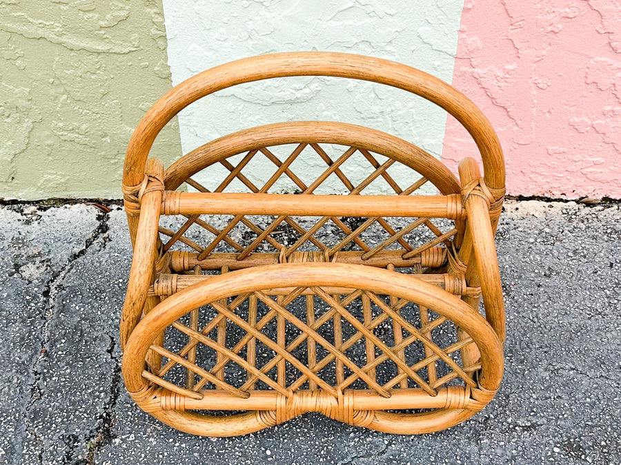 Rattan Magazine Rack