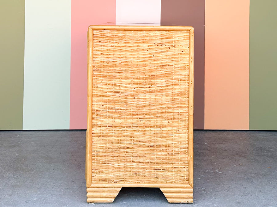 Island Style Rattan Wrapped Dresser