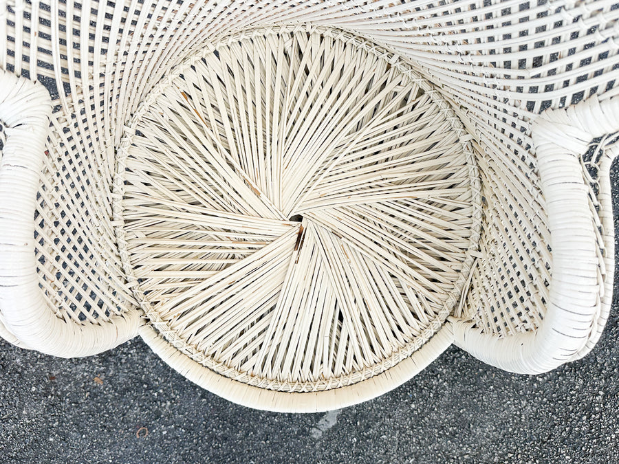 Cute Painted Buri Rattan Chair