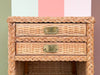 Oversized Braided Rattan Nightstand