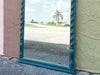 Deep Sea Blue Shell Motif Arch Mirror