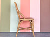 Whimsical Rattan and Cane Desk Chair