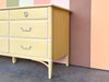 Yellow Thomasville Faux Bamboo Dresser