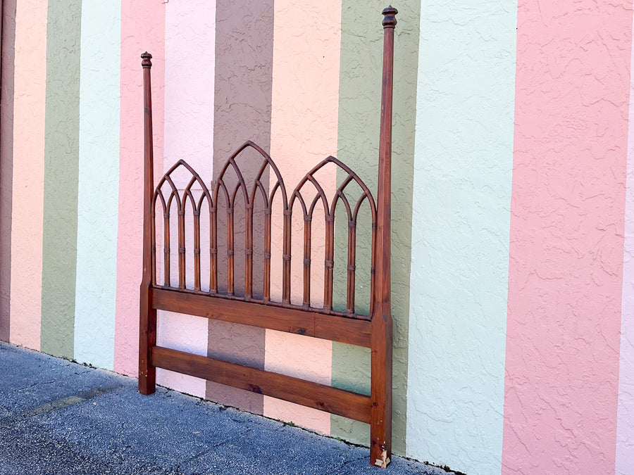 Rattan Cathedral Queen Headboard