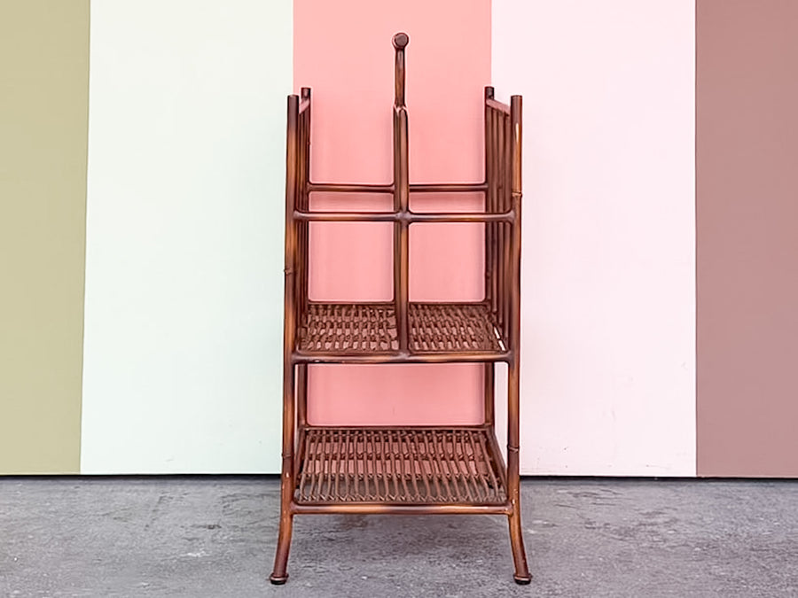 Metal Faux Bamboo Magazine Rack