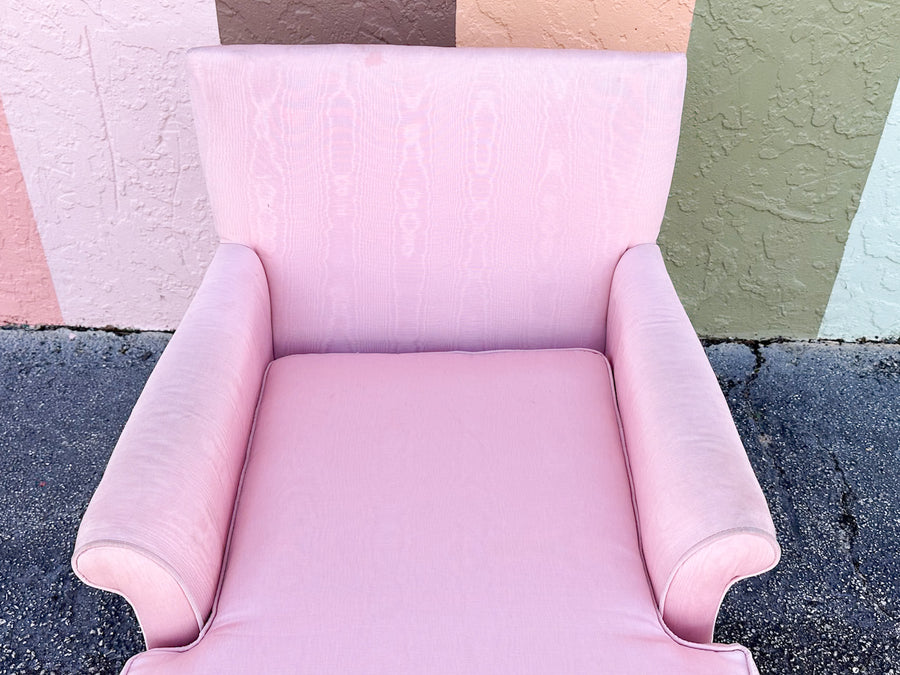 Pink Chic Satin Upholstered Chaise