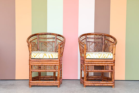 Pair of Brighton Style Bamboo Chairs