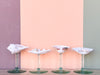 Set of Four Seafoam Shell Coupes