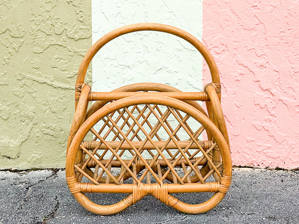 Rattan Magazine Rack