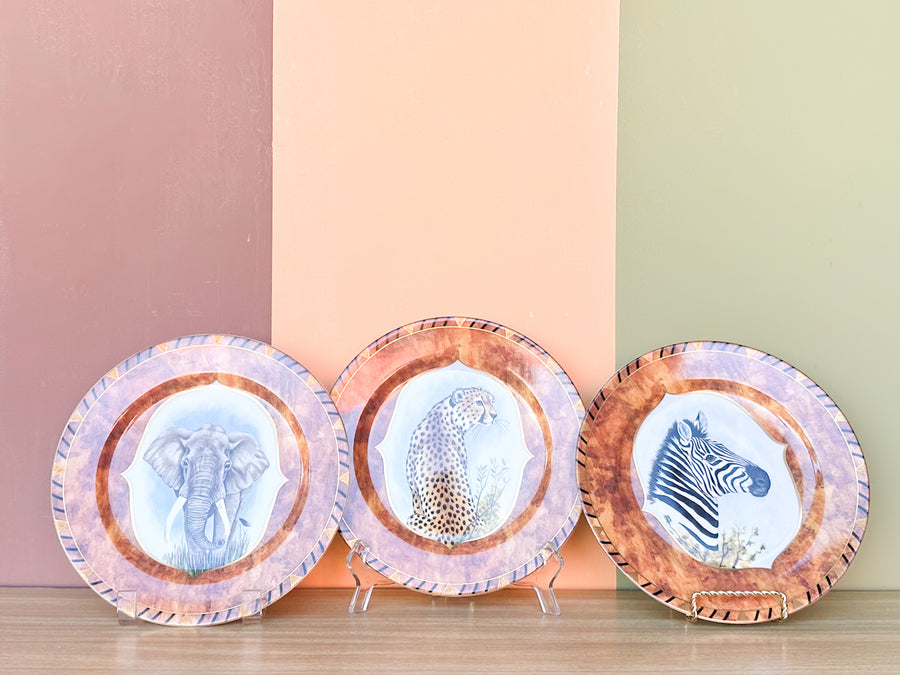 Set of Six Lynn Chase African Portraits Plates