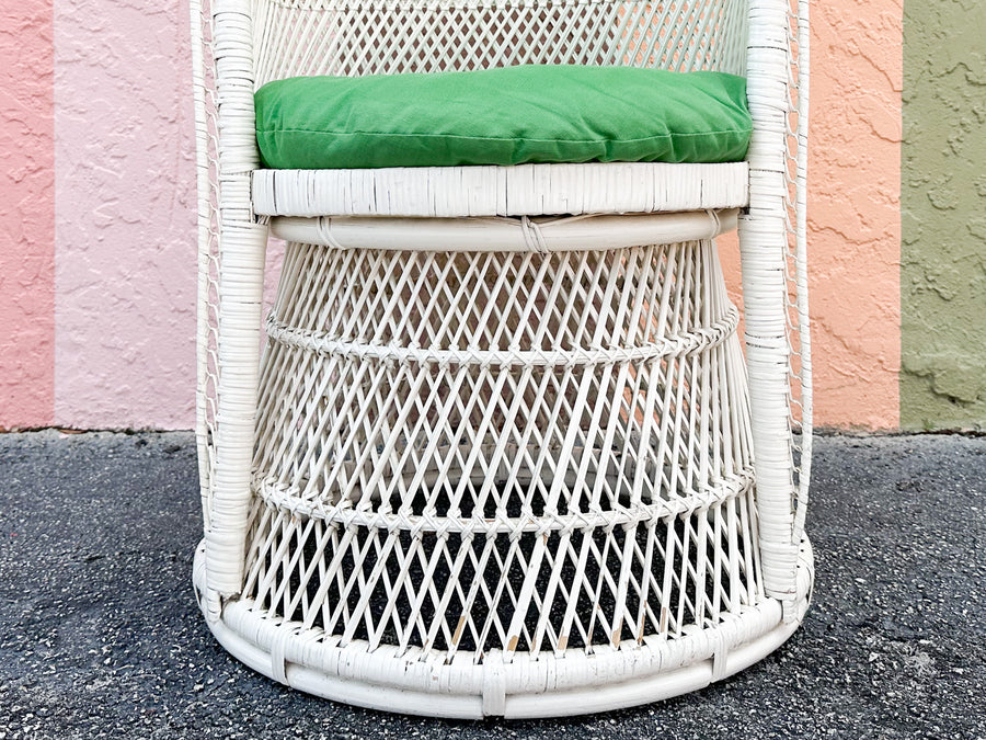 Cute Painted Buri Rattan Chair