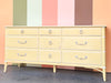 Yellow Thomasville Faux Bamboo Dresser