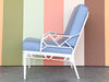 Brown Jordan Calcutta Faux Bamboo Lounge Chair and Ottoman