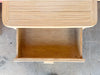 Pair of Pencil Reed Rattan Nightstands