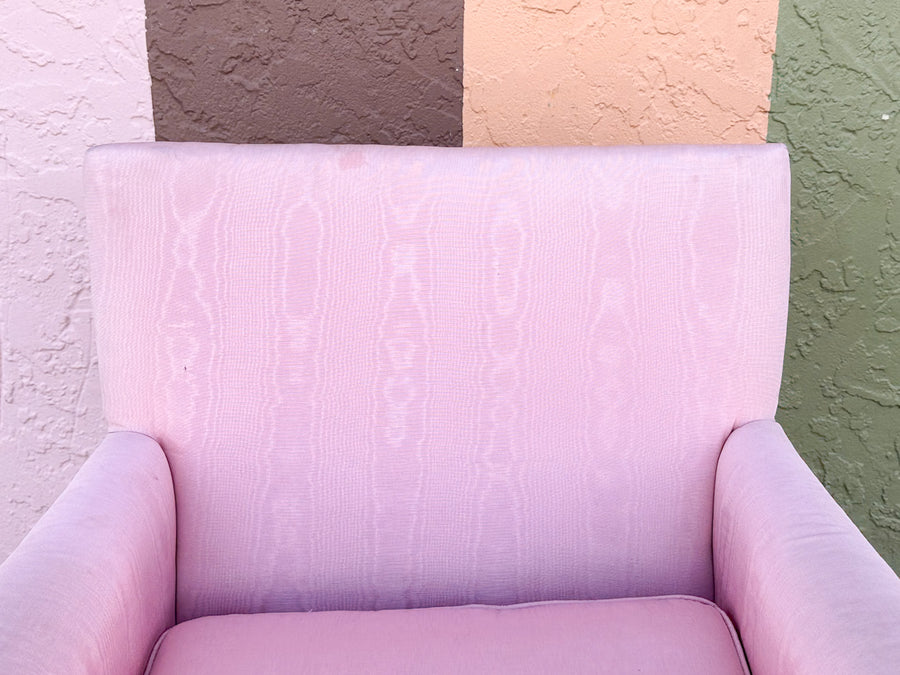 Pink Chic Satin Upholstered Chaise