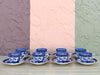 Blue and White Pagoda China Set