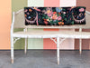 Faux Bamboo and Cane Bench