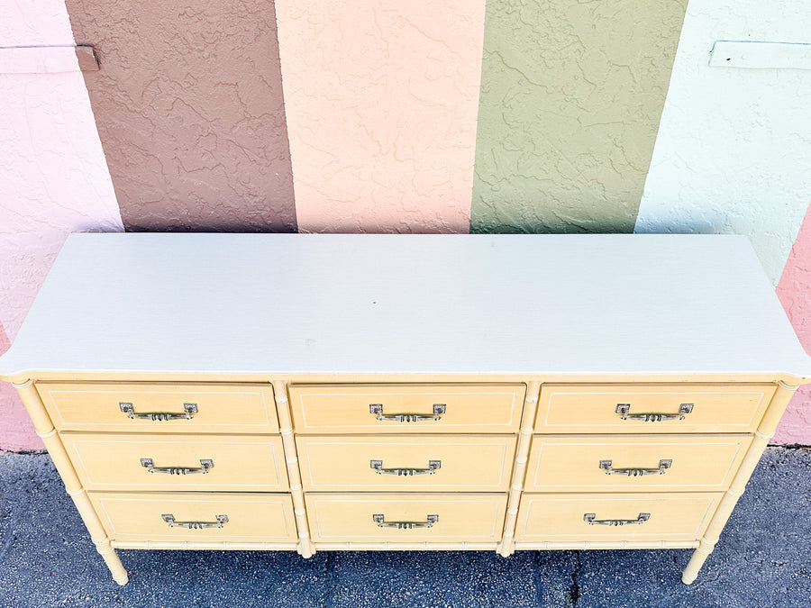 Faux Bamboo Dresser