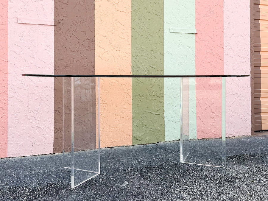 Chic Lucite Dining Table