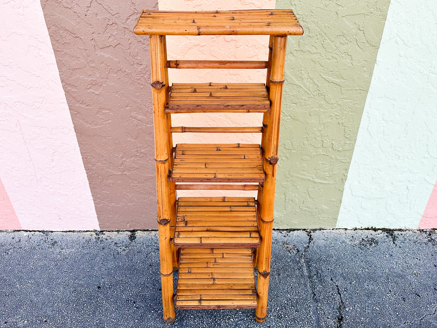 Petite Bamboo Ladder Etagere