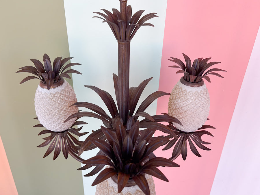 Tole Pineapple Chandelier