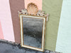 Wood Carved Shell Motif Mirror