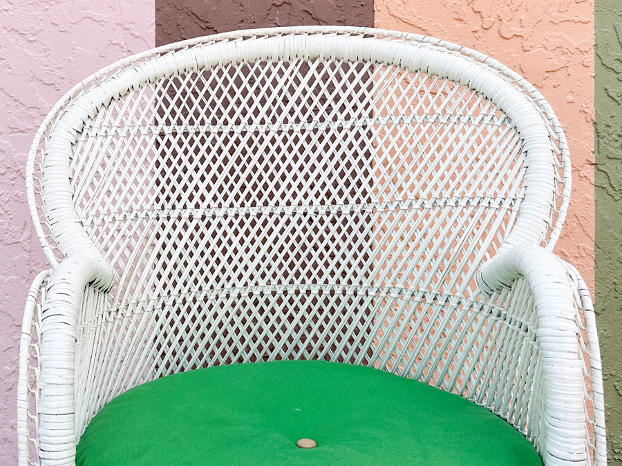 Cute Painted Buri Rattan Chair