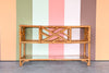 Old Florida Rattan Console