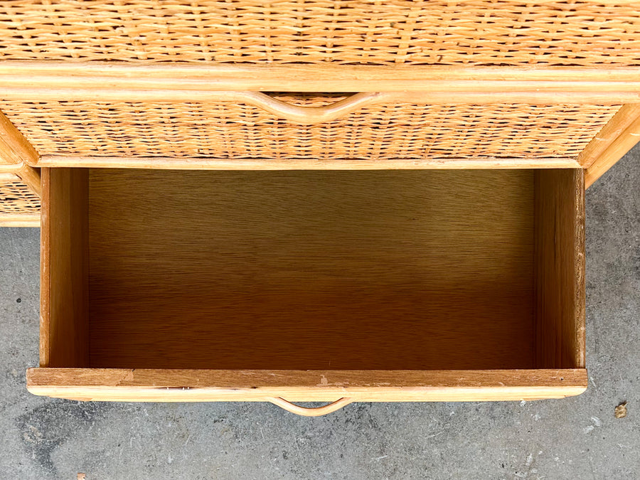 Island Style Rattan Wrapped Dresser