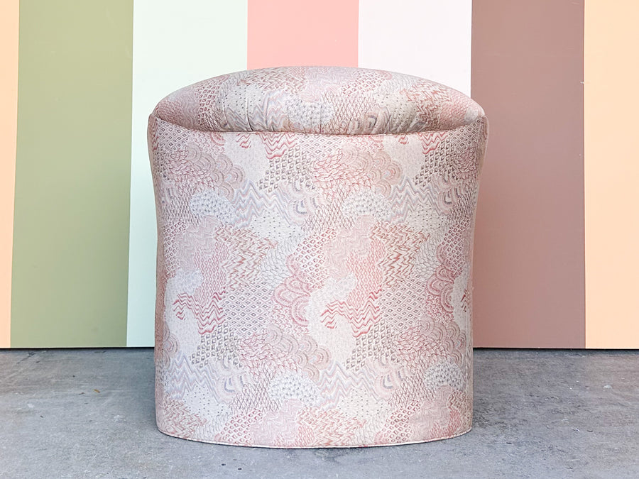 So 80s Kagan Style Upholstered Chair