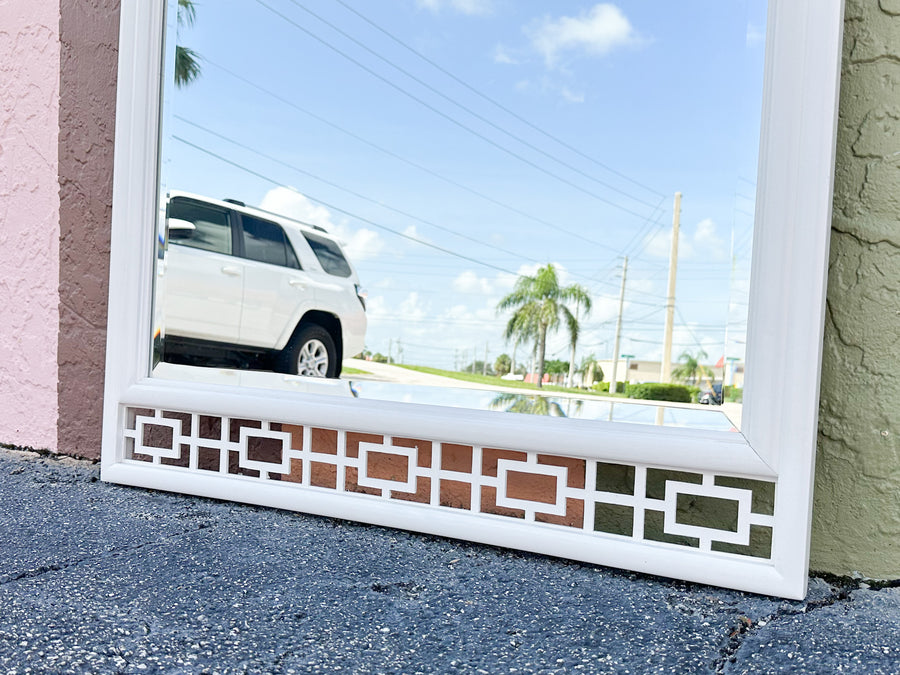 Palm Beach Chic Fretwork Mirror