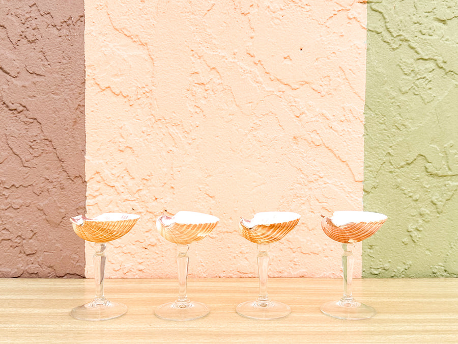 Set of Four Natural Shell Coups