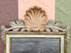 Wood Carved Shell Motif Mirror