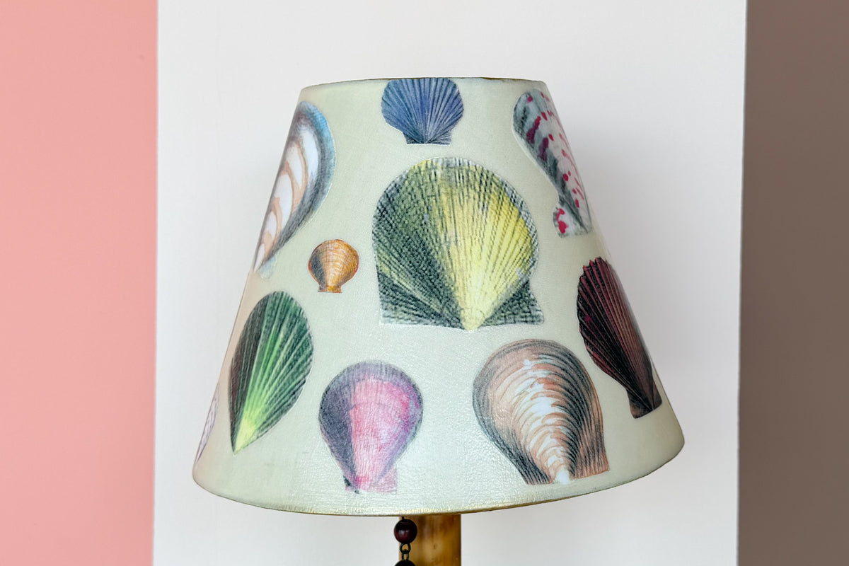 Small Decoupage Shell Lamp Shade