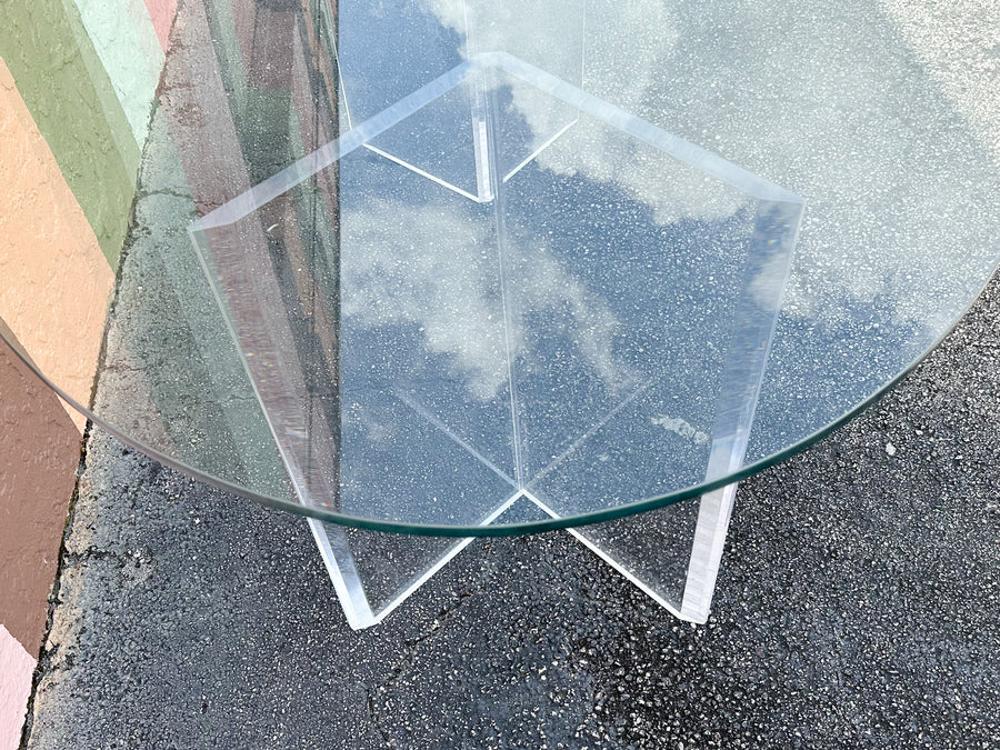 Chic Lucite Dining Table
