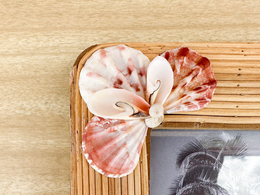 Shell Chic Rattan Frame